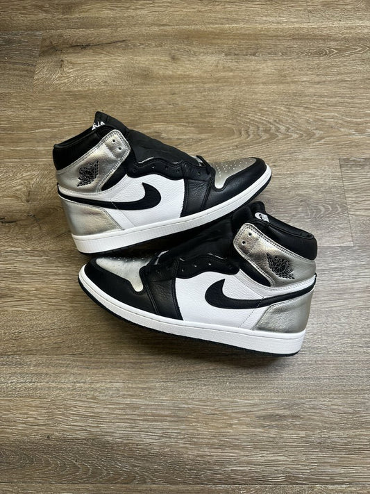 PO Jordan 1 High Silver Toe Size 12W