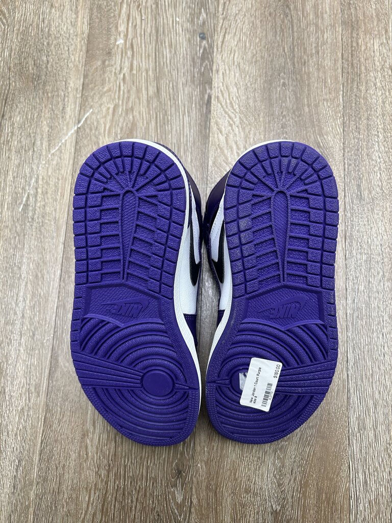 New Jordan 1 Court Purple size 8
