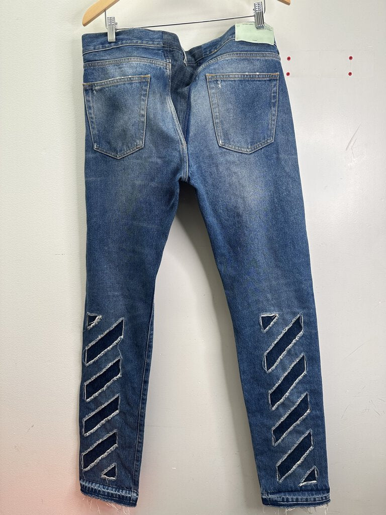 Preowned Off-White Patch Denim sz.33