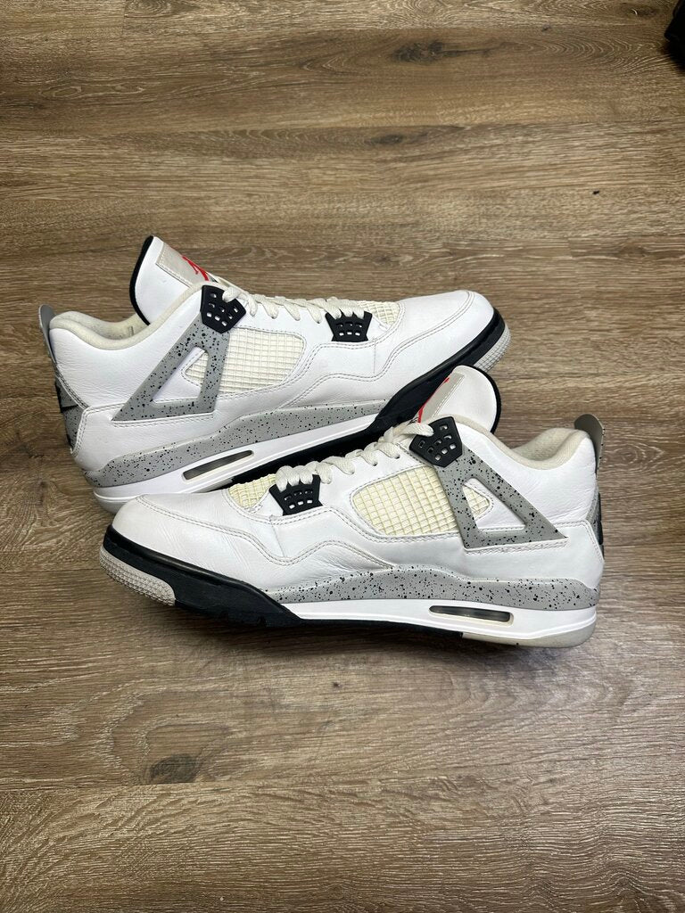 Preowned Jordan 4 White Cement sz.14