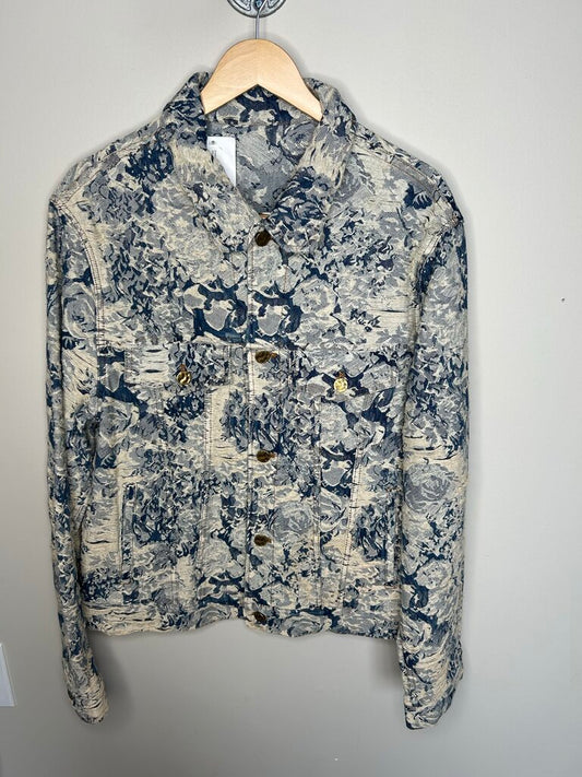 Preowned Louis Vuitton Distressed Denim Jacket sz.50