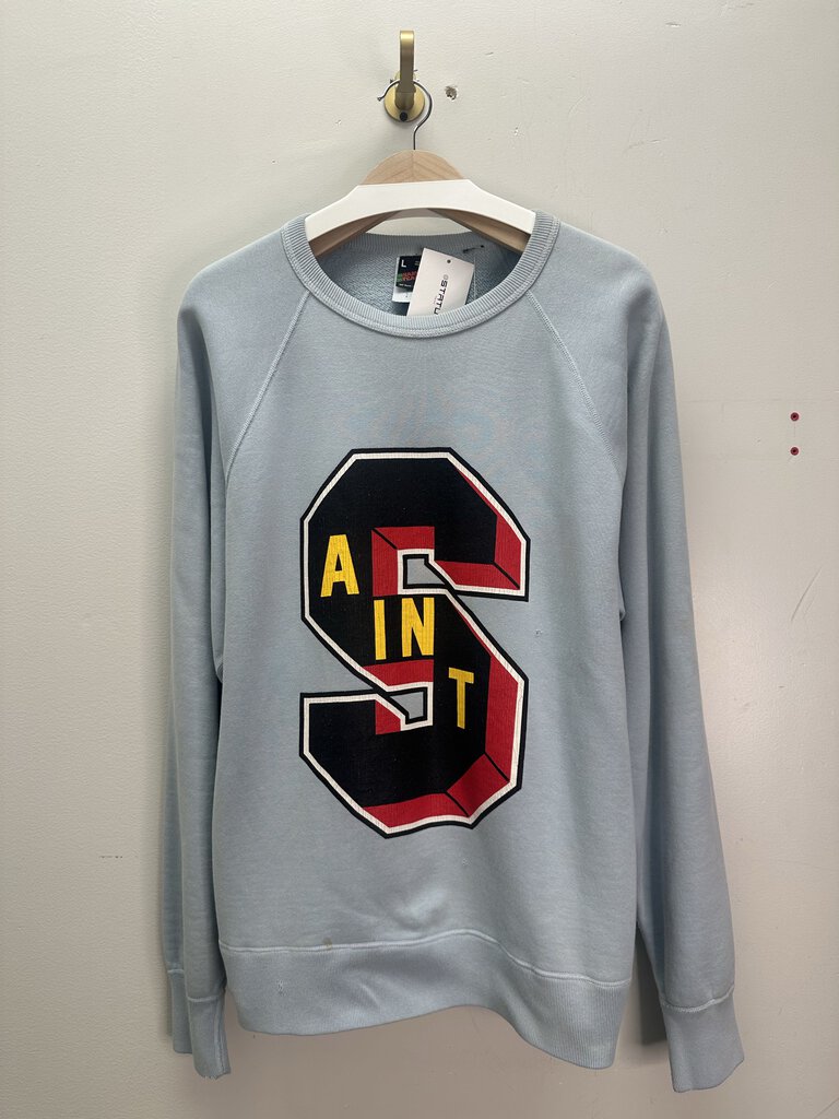 New Saint Tears Blue S Logo Crewneck sz.L