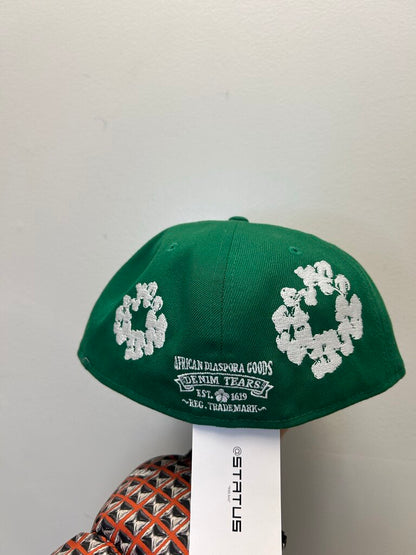 New Denim Tears Green Fitted 7-1/2