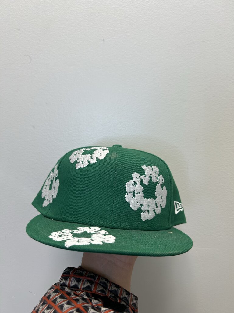 New Denim Tears Green Fitted 7-1/2