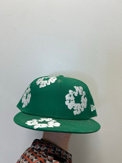 New Denim Tears Green Fitted 7-1/2