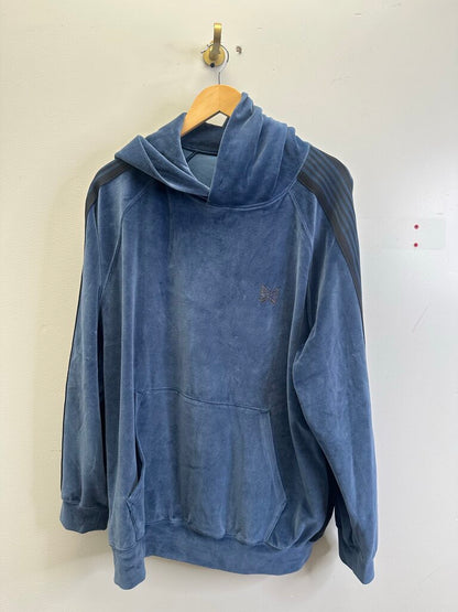 New Needles Velour Smoke Blue Hoodie Sz.XL