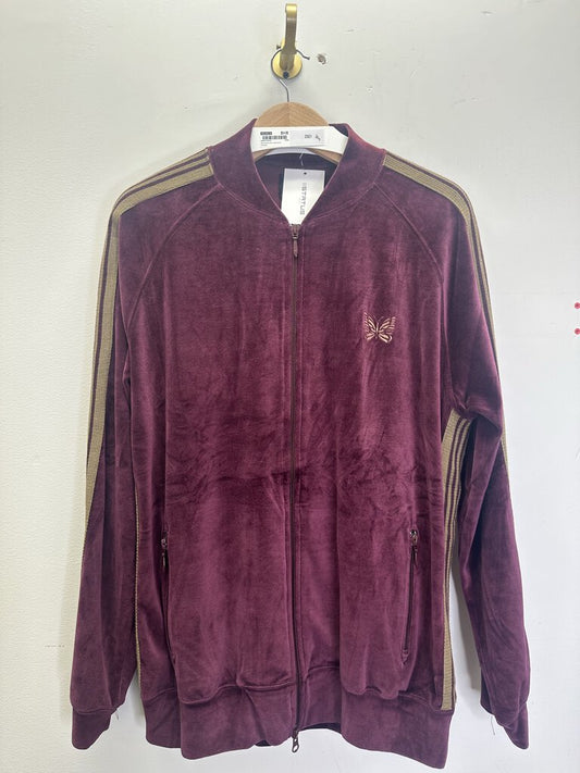 Preowned Needles Burgundy/Brown Track Jacket sz.XL