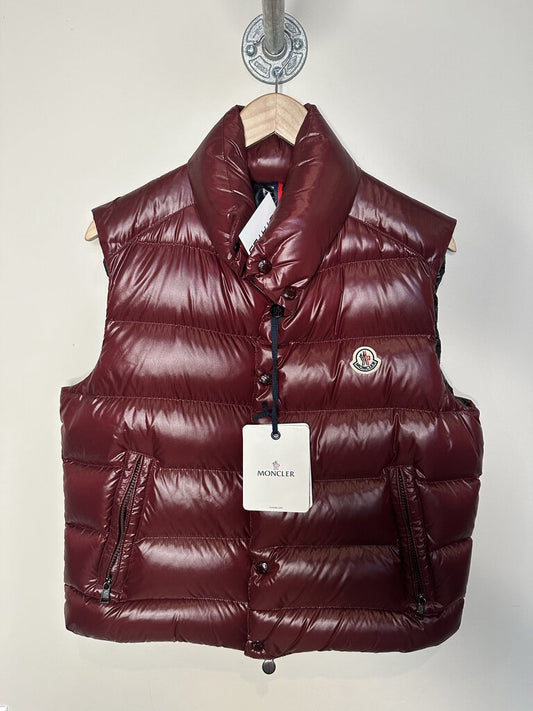 New Moncler Burgundy Vest sz.2