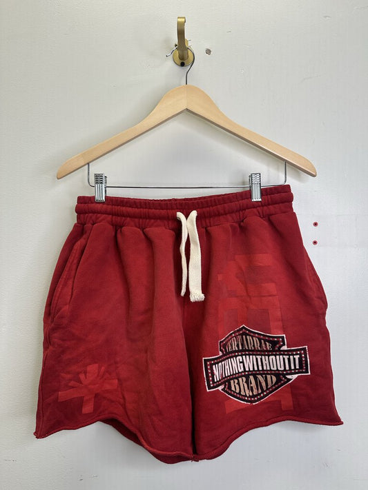 New Vertabrae Red Harley Shorts Size XL