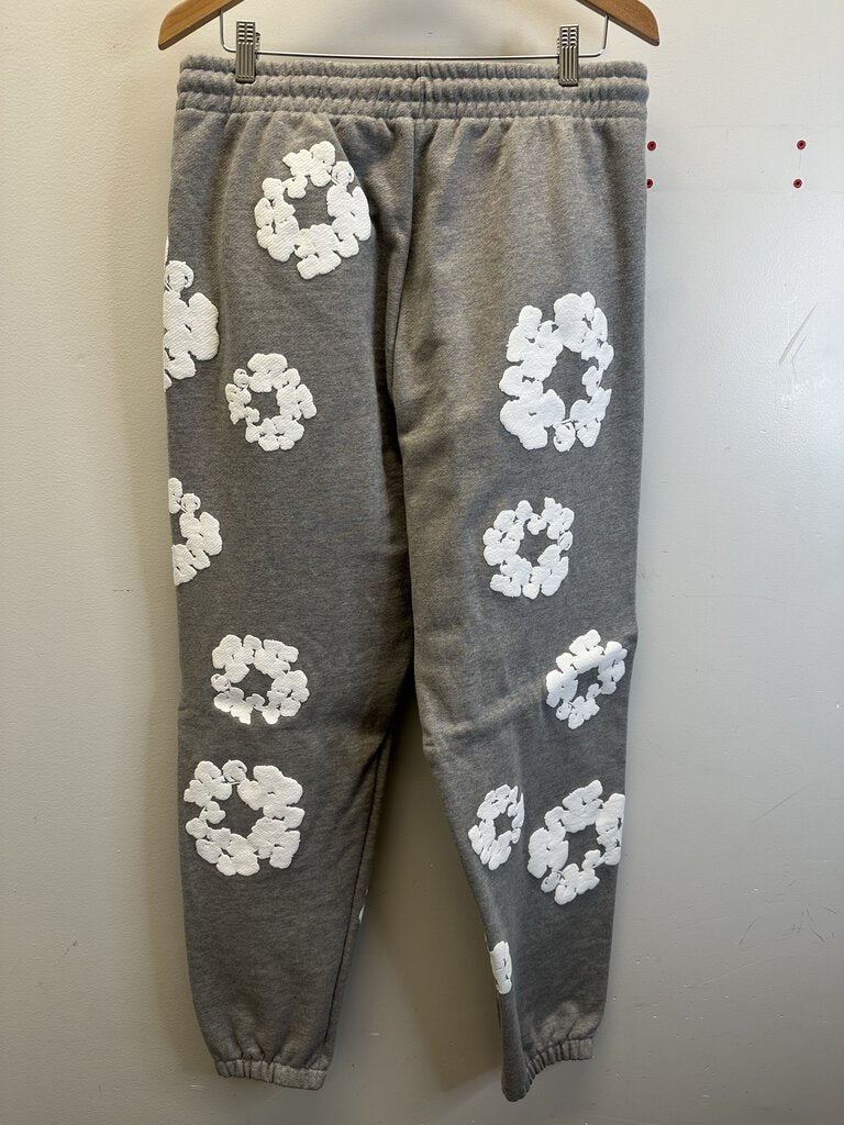 New Denim Tears Grey Wreath Sweatpants Size Large