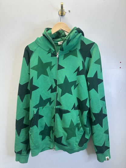 Preowned Bape Nigo Star Full Zip size L