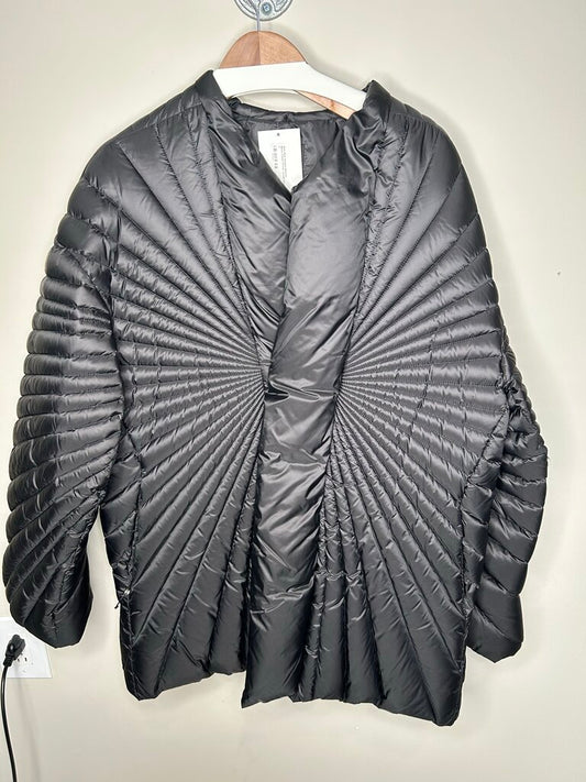 New Rick Owens Moncler Black Caban Puffer Jacket Size 0