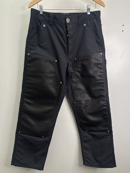 New Chrome Hearts Black Double Knee Size 32