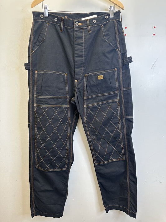 Preowned Kapital Double Knee Black Pants Size 4