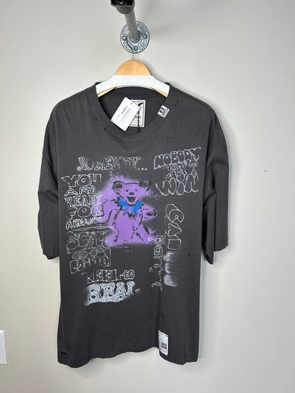 New MMY Grey Purple Bear Tee Size 50 (XL/XXL)