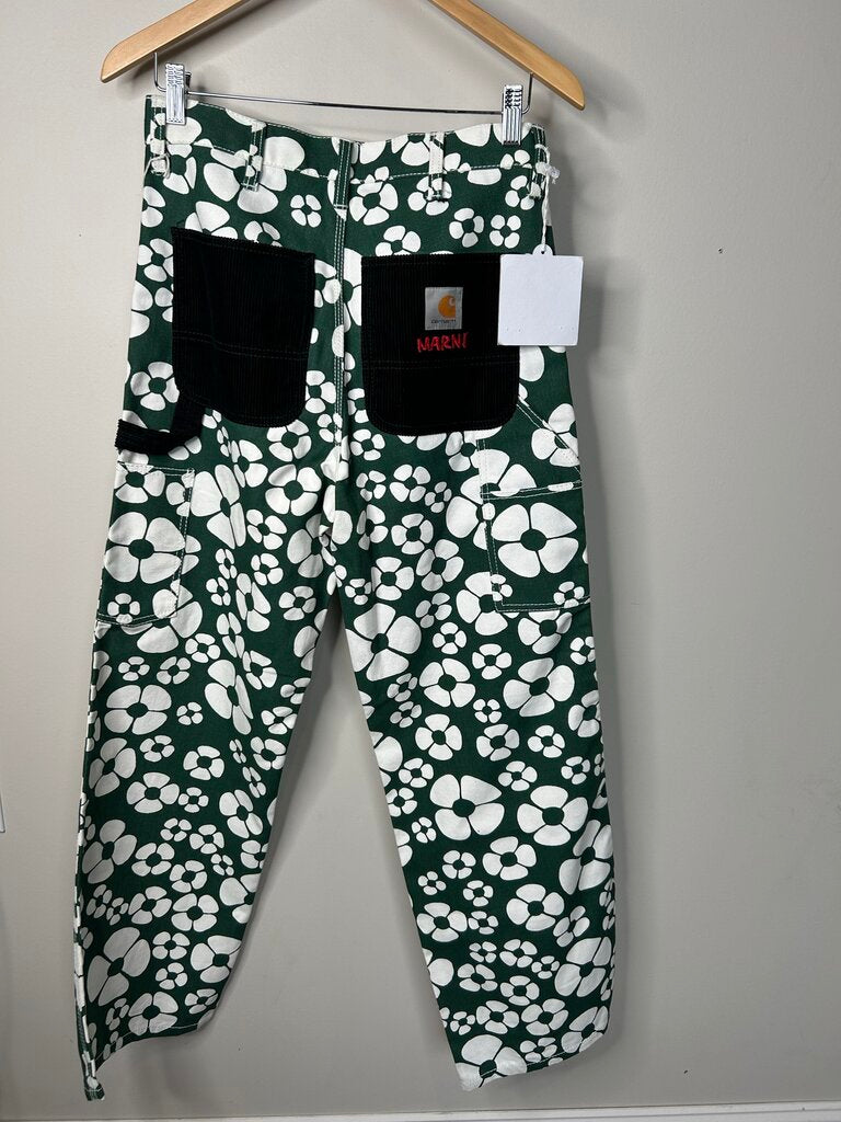 New Marni Carhartt Green Pants Size Small