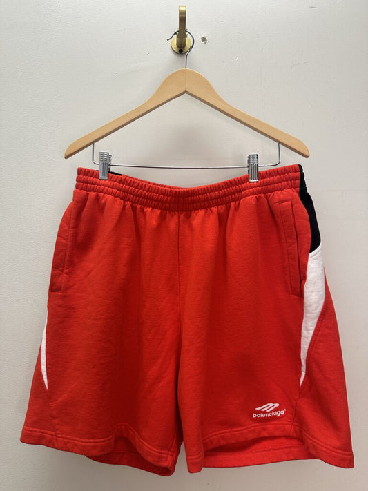 New Balenciaga Red White Shorts Size Medium