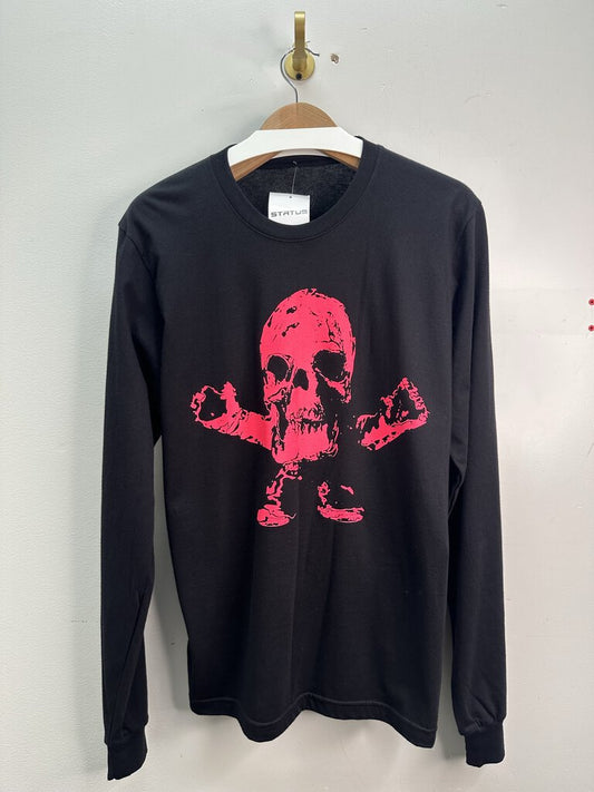 New Chrome Hearts Foti Black Pink Long Sleeve Size Medium