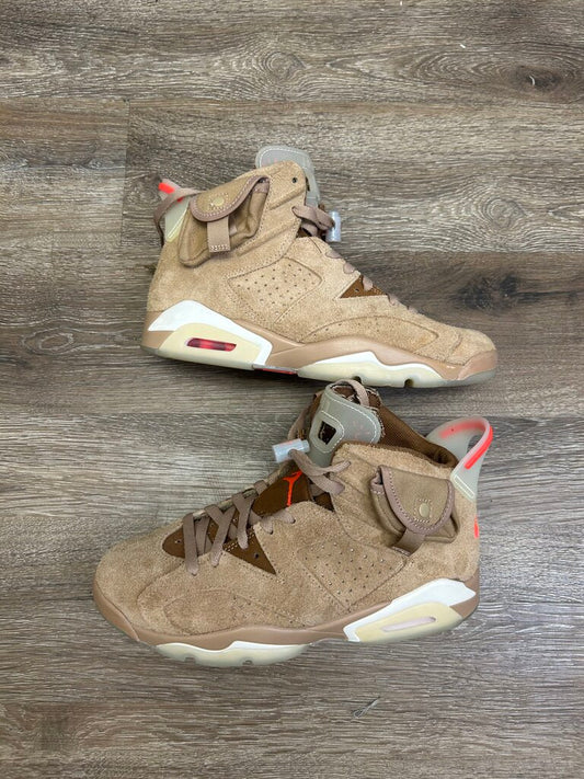 Preowned Jordan 6 Travis Scott Khaki size 8