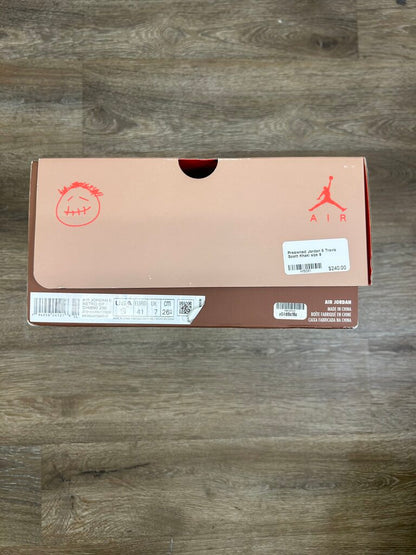 Preowned Jordan 6 Travis Scott Khaki size 8