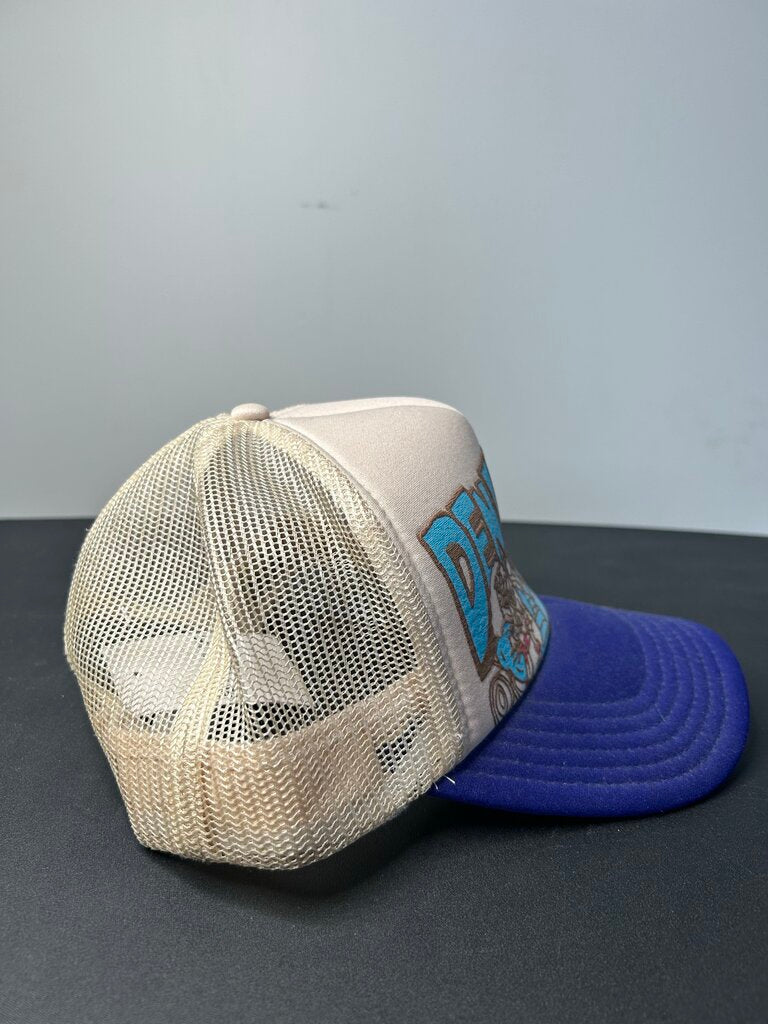 New kapital Teal Cream Trucker hat
