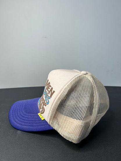 New kapital Teal Cream Trucker hat