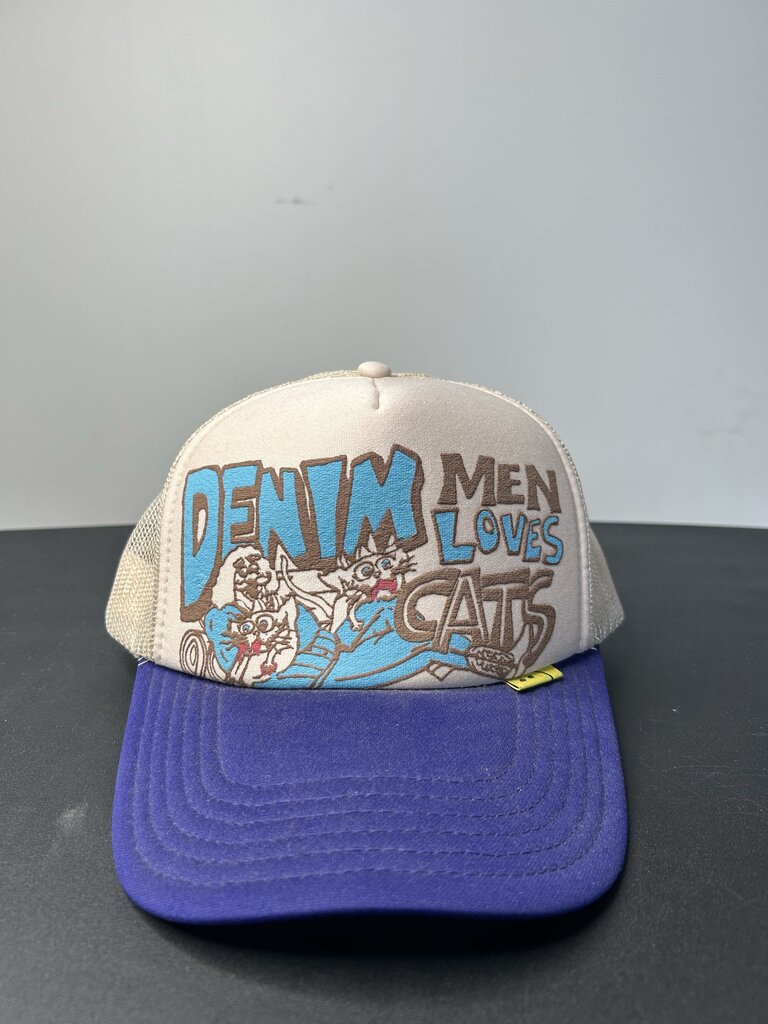 New kapital Teal Cream Trucker hat