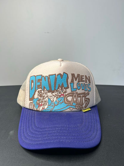 New kapital Teal Cream Trucker hat