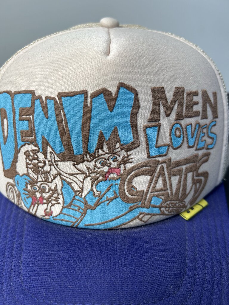 New kapital Teal Cream Trucker hat
