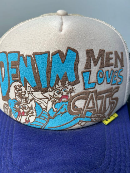New kapital Teal Cream Trucker hat