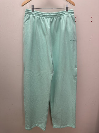 Preowned Balenciaga Teal Sweatpants Size Large