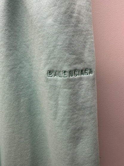 Preowned Balenciaga Teal Sweatpants Size Large
