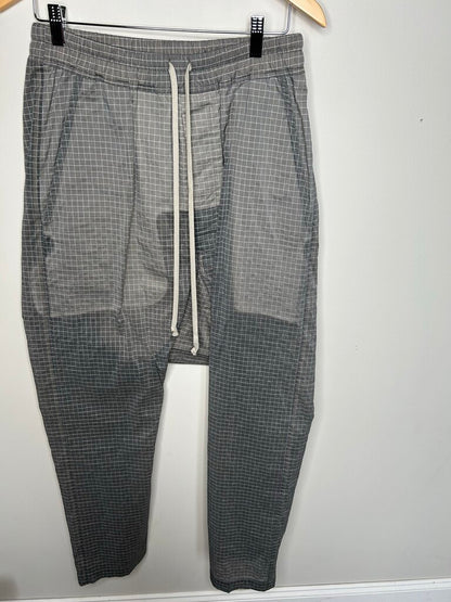 Preowned Rick Owens Grey Linen Pants Size 34