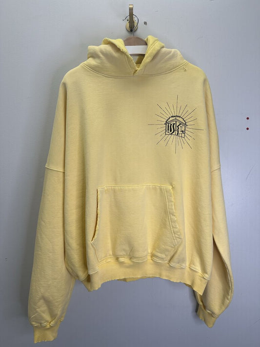 New Wealth Comte Foundation Hoodie Yellow Size Large