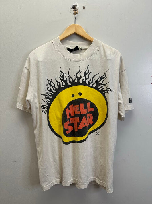 New Hellstar Cream Mouth tee Size Large