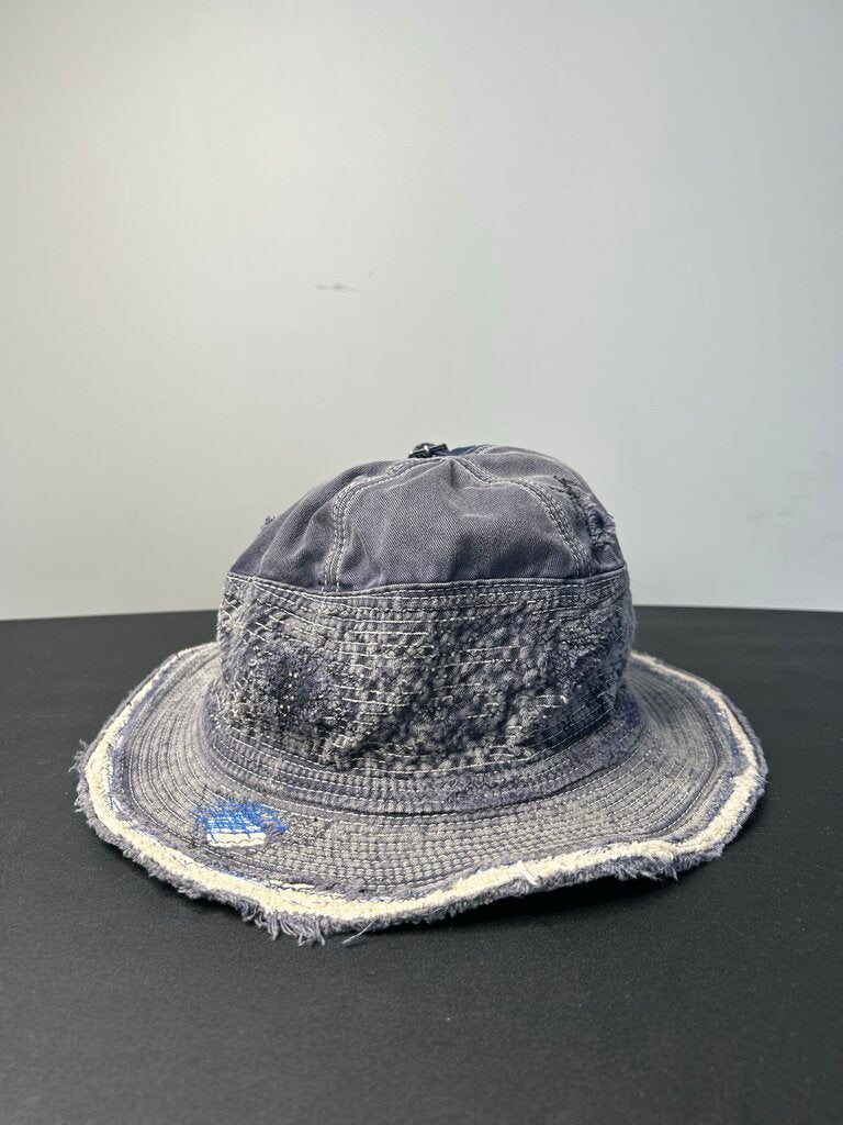 New kapital Distressed Blue Bucket hat