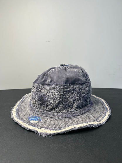 New kapital Distressed Blue Bucket hat