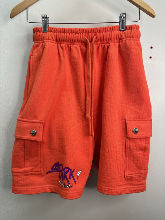 New Chrome Hearts Orange Spark Shorts Size Small