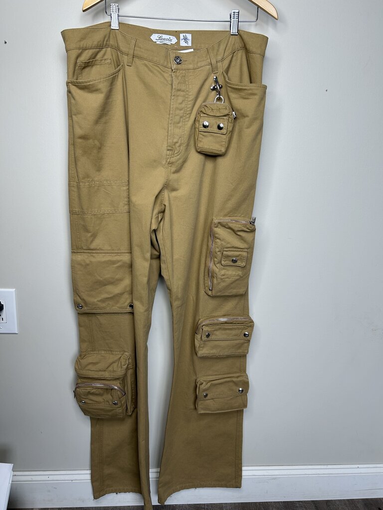 New Lanvin Cargo Khaki Pants Size 36