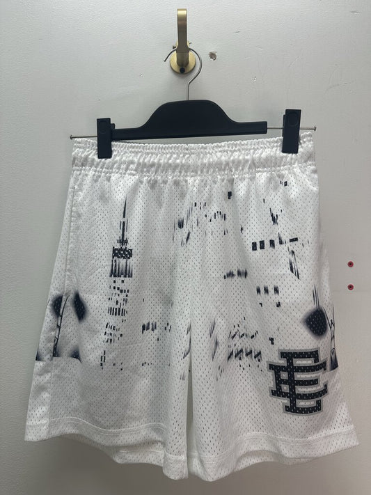 New Eric Emanuel White City Shorts Size Small