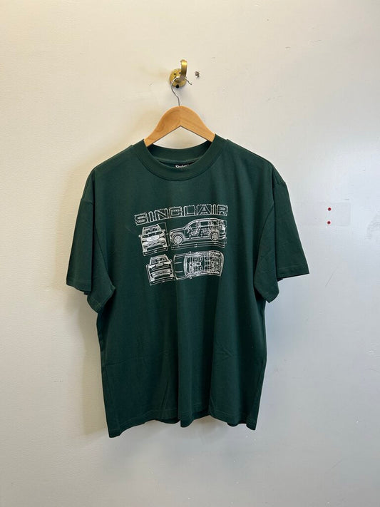 New Sinclair Olive Car Tee Size Medium