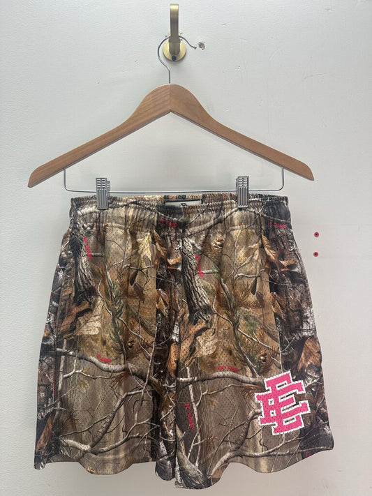 New Eric Emanuel Camo & Pink Shorts sz.S