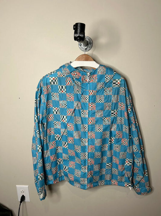 New Louis Vuitton Damier Baby Blue Windbreaker Size 50