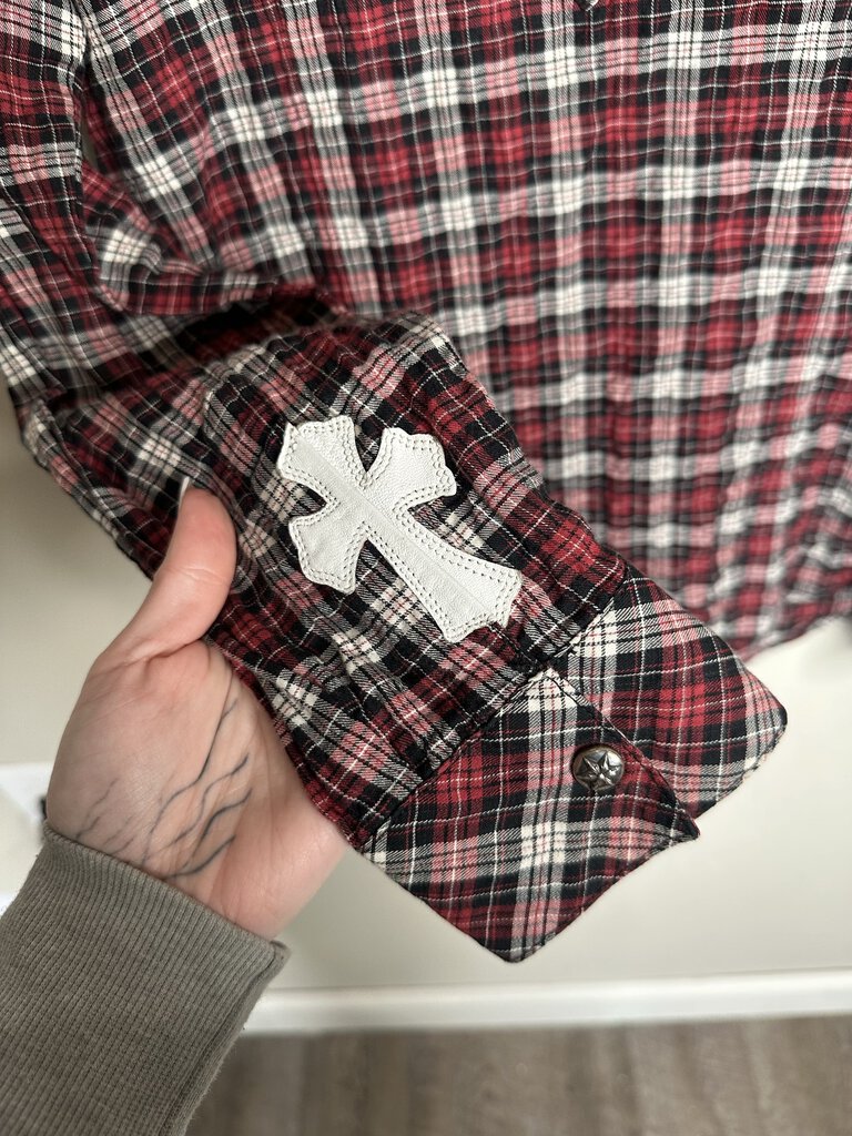 Preowned Chrome Hearts Red Flannel Size Medium