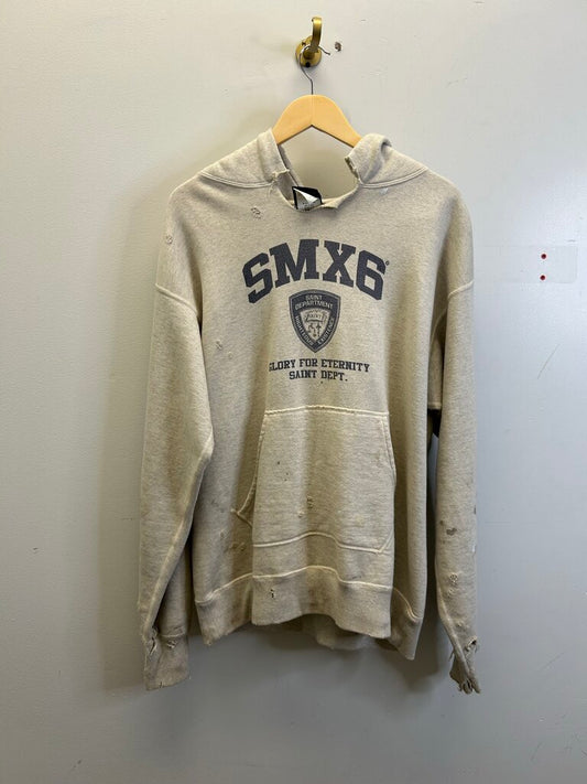 New Saint Michael SMX6 Cream Hoodie size L
