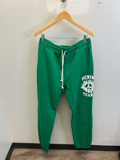 New Denim Tears Green University Sweatpants size 2XL