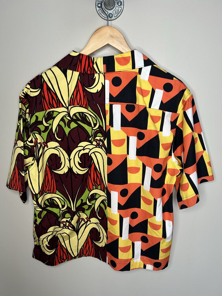 Preowned Prada Floral/Shapes Double Match size M