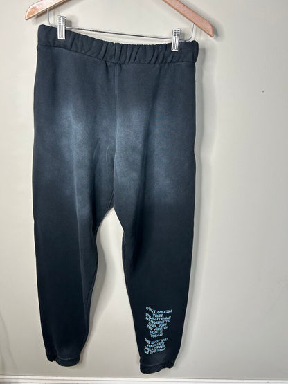 New Wealth Comte Black Sin Free Sweatpants Size Large