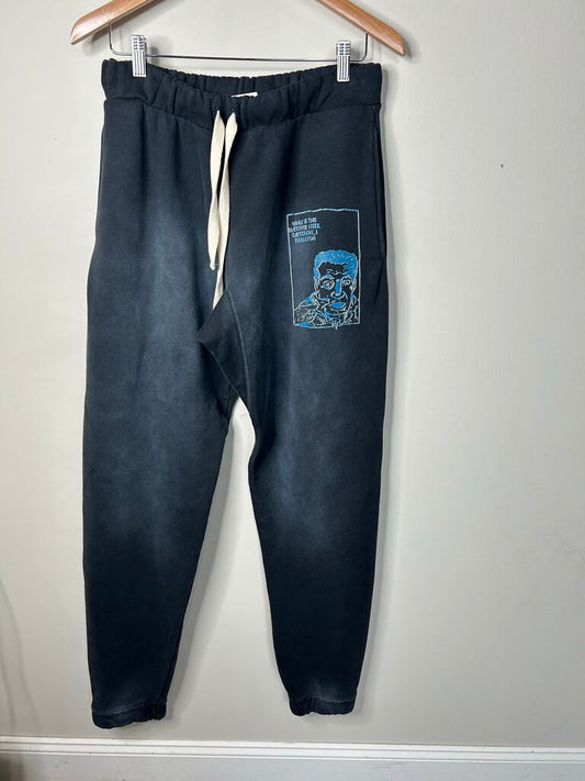 New Wealth Comte Black Sin Free Sweatpants Size Large