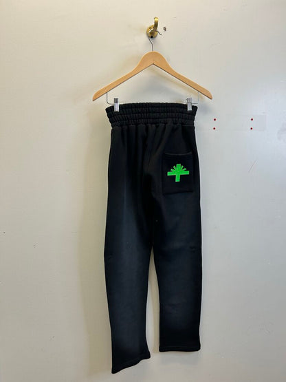 New Vertebrae Green Black Sweatpants Size Small